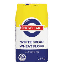 Snowflake White Bread Wheat Flour 1 X 2.5KG