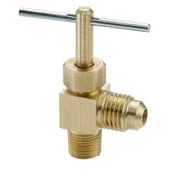 1/4 Pack of 5 Parker AVU2BH-4-pk5 Refrigeration Access Valve SAE Male Flare and Flare Bulkhead Union Flare to Flare Brass 