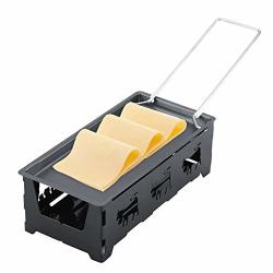 Raclette Grill - Dewin Portable Non-stick Raclette Cheese Melter For Baking Grilling Suitable For Home Or Outdoor Use