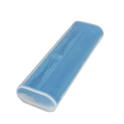 Hard Plastic Travel Case Blue For Philips Sonicare 2 3 Series Plaque Control Rechargeable Electric Toothbrush HX6211 HX6631 By Hermitshell