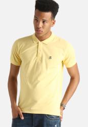 Selected Homme Embroidery Polo Shirt - Yellow