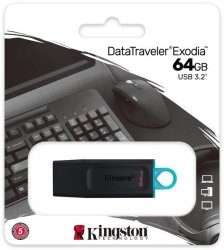 Kingston Technology - DTX 64GB Datatraveler Exodia USB 3.2 Flash Drive