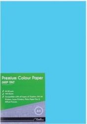- A4 Premium Deep Tint 80GSM Paper 100 Sheets Turquoise Box Of 10