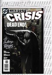 Identity Crisis - Dead End 6 Of 7 Mint Signed By Rags Morales With A Smallville And E-bay Sellers
