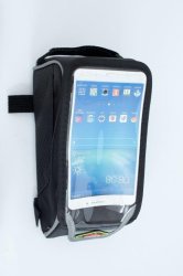 Bicycle Bag with Clear Window for 5.5" Android & iPhone in Blue Black