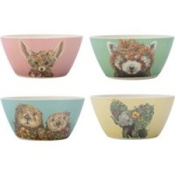 Maxwell & Williams Maxwell And Williams Wild Planet Bamboo Bowls 14.5CM Set Of 4