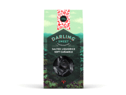 Darling Sweet Salted Liquorice Soft Caramels 150G