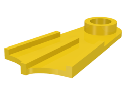 Parts Minifigure Footgear Flipper 2599A - Yellow