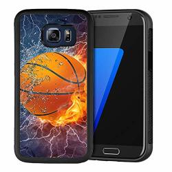 Samsung Galaxy S6 Edge Case Yunuo Basketball Fire Samsung Galaxy S6 Edge Casetpu Ultra-thin Shock-absorbing Anti-friction And Dust-proof Mobile Phone Case For Samsung Galaxy