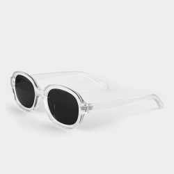 Mkm Clear Crystal Oval Sunglasses