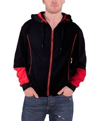 Assassins Creed Hoodie Rogue Logo Official PS4 Xbox Mens Black Zipped