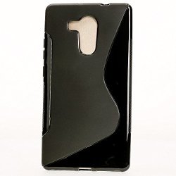 DELIGHTABLE24 Protective Case Tpu Silicone Huawei Mate 8 Smartphone - S-line Black