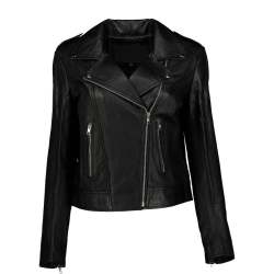 Women's Siciliana Leather Biker Jacket - L