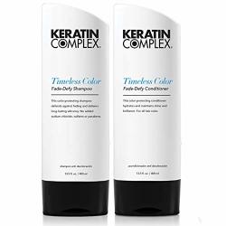 Keratin Complex Color Therapy Timeless Fade Defy Duo Shampoo & Conditioner 13.5 Oz With Beautify Comb