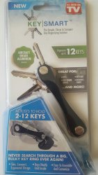 KeySmart Clever & Compact 12-Key Organiser in Black