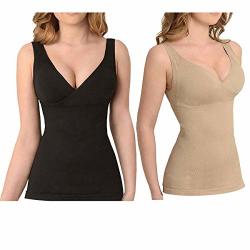 Sankom Patent Set Of 2 Classic Shaping Camisole Body Shaper Posture  Corrector Shapewear With Bra Black Beige S m Prices, Shop Deals Online