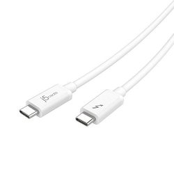 Thunderbolt 3 USB C Cable By J5CREATE - 3.3FT Passive USB Type C Charger Heavy Duty USB C Charging Cable Thunderbolt Certified