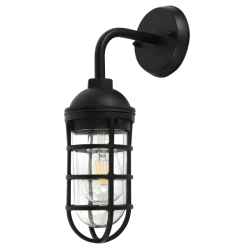 Route - Sand Black Outdoor Wall Light