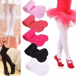 Kid Girls Baby Soft Pantyhose Ballet Dance Socks S m l - Black M