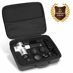 Carrying Case For Hyperice Hypervolt Bluetooth 2021 5 Attachment Slots Portable Storage Box Hard Shell Case For Hyperice Hypervolt Portable Massage Gun Tombert Case Only