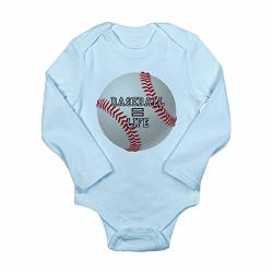 Royal Lion Long Sleeve Infant Bodysuit Baseball Equals Life - Sky Blue 12 To 18 Months