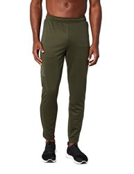 Amazon Brand - Peak Velocity Men's Trackster Athletic-fit Pant Forest Green asphalt Grey Small