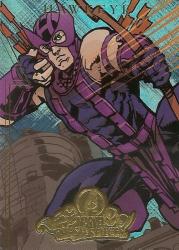 Marvel Masterpieces 2008 - Hawkeye "gold Limited Insert" Card A3 Of 9