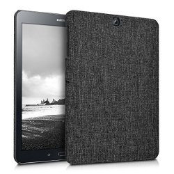 Kwmobile Hardcase Fabric Cover For Samsung Galaxy Tab S2 9.7 - Cover Case In Design Fabric Dark Grey