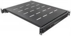 Intellinet 19" Sliding Shelf 1U for 600 to 800mm Depth Cabinets & Racks shelf depth 350mm in Black