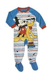 AME Sleepwear Disney Roadster Racers Mickey Mouse Pluto Footed Pajama Blanket Sleeper 2T