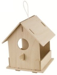 Bird House With Paints- Open