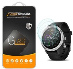 SUPERSHIELDZ 3-PACK For Garmin Vivoactive 3 Not Fit For Vivoactive 3 Music Tempered Glass Screen Protector Anti-scratch Bubble Free Lifetime Replacement Warranty