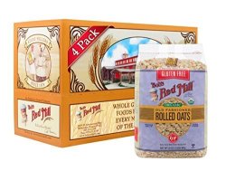 Bob's Red Mill Gluten Free Organic Old Fashioned Rolled Oats 32-OUNCE Pack Of 4