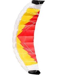 Hengda Kite New 1.4M Power Kite Outdoor Fun Toys Parafoil Parachute Dual Line Surfing Orange