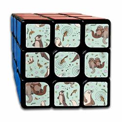Sea Otters Rubik Cube Super-durable With Vivid Colors 5.5X5.5 Cube Easy Turning And Smooth Play Magic Cube Puzzle Cube