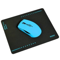 Port Designs Wireless Mouse With Mouse Pad Blue