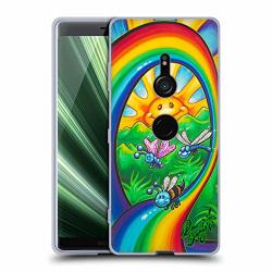 Official Drew Brophy Rainbow Ride Surf Art Soft Gel Case For Sony Xperia XZ3