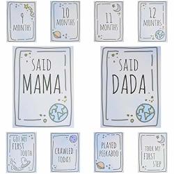 Milestone Cards For Newborn Baby Sets Of 20 Captures Months 1 To 12 & Other Memory Moments Remember The Smallest Moments Space