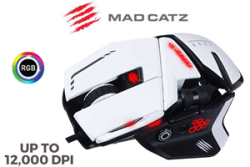 Mad Catz RAT6 Plus Gaming Mouse White