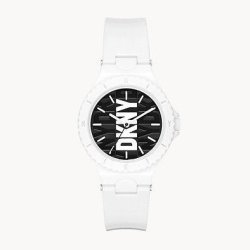 DKNY Chambers Three-hand White Polyurethane Women's Watch NY6657
