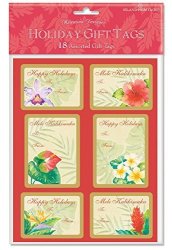 Holiday Labels Festive Florals