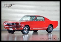 Mustang GT K-code Fastback 1966 - Classic Metal Sign