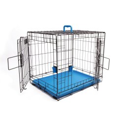M-PETS Coloured Wire Crate - Small Blue