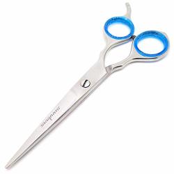 Saaqaans MBS-008 Professional Hairdressing 6 Inches Super Cut Scissor - Perfect For Hair Salon barber hairdresser And Home Use To Trim Your Beard moustache & Haircut Blue