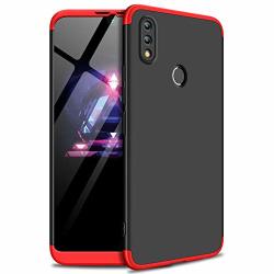 Mylb-us Compatible Huawei Honor 8X Max Sleeve 3 In 1 Ultra-thin Hard Shell PC Scratch-resistant Ultra-thin 360 Degree Body Protector For Huawei Honor 8X Max Black+red