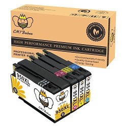 Cmybabee 4-PACK Compatible Ink Cartridge Replacement For Hp 950XL 951XL 950 951 High Yield 1B 1C 1M 1Y Used In Officejet Pro 8610 8600 8620 8100 8630 8625 8615 8640 251DW 276DW