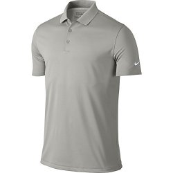 Nike Men's Dry Victory Polo Pewter Grey white Large