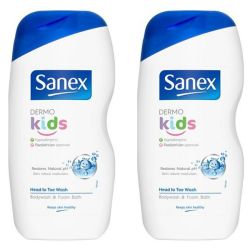 Sanex Dermo Kids Body Wash And Foam Bath- 500ML Pack