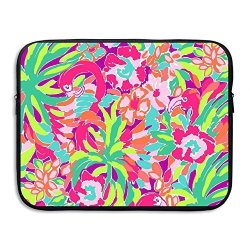Water-resistant Laptop Bags Red Lilly Flower Ultrabook Briefcase Sleeve Case Bags 13 Inch