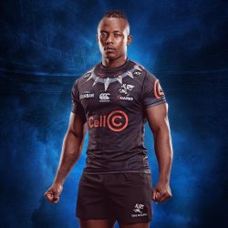 Canterbury Sharks Black Panther Super Rugby Jersey - S